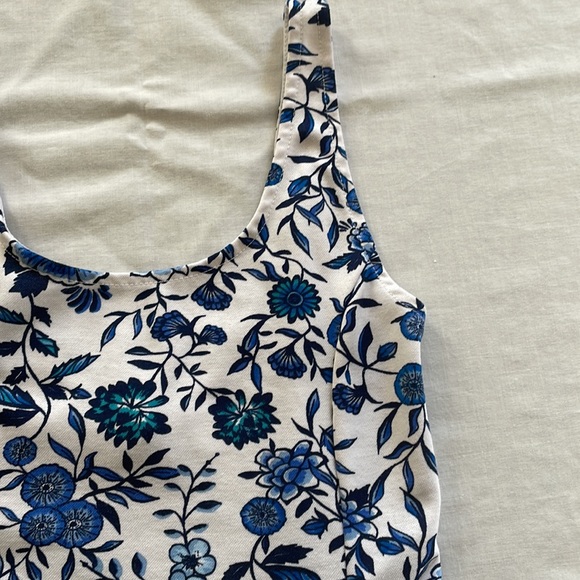 CUTE FLOWER PATTERN MINI DRESS - Picture 3 of 3